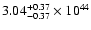 $\rm 3.04_{-0.37 }^{+0.37 }\times10^{44}$