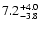 $\rm 7.2_{-3.8 }^{+4.0 }$