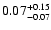 $\rm0.07_{-0.07 }^{+0.15 }$