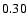 $\rm0.30$