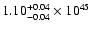 $\rm 1.10_{-0.04 }^{+0.04 }\times10^{45}$