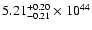 $\rm 5.21_{-0.21 }^{+0.20 }\times10^{44}$