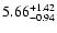 $\rm 5.66_{-0.94 }^{+1.42 }$