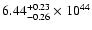 $\rm 6.44_{-0.26 }^{+0.23 }\times10^{44}$