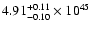 $\rm 4.91_{-0.10 }^{+0.11 }\times10^{45}$