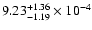 $\rm 9.23_{-1.19 }^{+1.36 }\times10^{-4}$