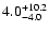 $\rm 4.0_{-4.0 }^{+10.2 }$