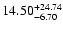 $\rm 14.50_{-6.70 }^{+24.74 }$