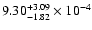$\rm 9.30_{-1.82 }^{+3.09 }\times10^{-4}$