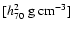 $[h_{70}^{2}~ {\rm g~cm^{-3}}]$