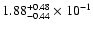 $\rm 1.88_{-0.44 }^{+0.48 } \times 10^{-1}$