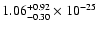 $\rm 1.06_{-0.30 }^{+0.92 } \times 10^{-25}$