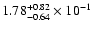 $\rm 1.78_{-0.64 }^{+0.82 } \times 10^{-1}$