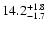 $\rm 14.2_{-1.7 }^{+1.8 }$
