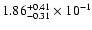 $\rm 1.86_{-0.31 }^{+0.41 } \times 10^{-1}$