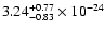 $\rm 3.24_{-0.83 }^{+0.77 } \times 10^{-24}$