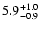 $\rm 5.9_{-0.9 }^{+1.0 }$