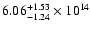 $\rm 6.06_{-1.24 }^{+1.53 } \times 10^{14}$