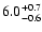 $\rm 6.0_{-0.6 }^{+0.7 }$