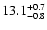 $\rm 13.1_{-0.8 }^{+0.7 }$