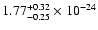 $\rm 1.77_{-0.25 }^{+0.32 } \times 10^{-24}$