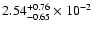 $\rm 2.54_{-0.65 }^{+0.76 } \times 10^{-2}$