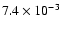 $7.4\times10^{-3}$
