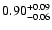$\rm0.90_{-0.06 }^{+0.09 }$