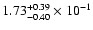 $\rm 1.73_{-0.40 }^{+0.39 } \times 10^{-1}$