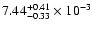 $\rm 7.44_{-0.33 }^{+0.41 } \times 10^{-3}$