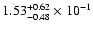 $\rm 1.53_{-0.48 }^{+0.62 } \times 10^{-1}$