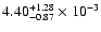 $\rm 4.40_{-0.87 }^{+1.28 } \times 10^{-3}$