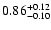 $\rm0.86_{-0.10 }^{+0.12 }$