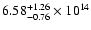 $\rm 6.58_{-0.76 }^{+1.26 } \times 10^{14}$
