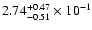 $\rm 2.74_{-0.51 }^{+0.47 } \times 10^{-1}$