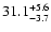 $\rm 31.1_{-3.7 }^{+5.6 }$