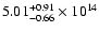$\rm 5.01_{-0.66 }^{+0.91 } \times 10^{14}$