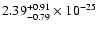 $\rm 2.39_{-0.79 }^{+0.91 } \times 10^{-25}$