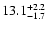 $\rm 13.1_{-1.7 }^{+2.2 }$