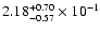 $\rm 2.18_{-0.57 }^{+0.70 } \times 10^{-1}$