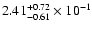 $\rm 2.41_{-0.61 }^{+0.72 } \times 10^{-1}$