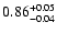 $\rm0.86_{-0.04 }^{+0.05 }$