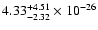 $\rm 4.33_{-2.32 }^{+4.51 } \times 10^{-26}$