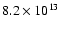 $8.2\times10^{13}$