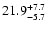 $\rm 21.9_{-5.7 }^{+7.7 }$