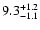 $\rm 9.3_{-1.1 }^{+1.2 }$