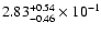 $\rm 2.83_{-0.46 }^{+0.54 } \times 10^{-1}$