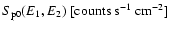 $S_{\rm p0}(E_1,E_2)~{\rm [counts~s^{-1}~cm^{-2}]}$