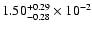 $\rm 1.50_{-0.28 }^{+0.29 } \times 10^{-2}$