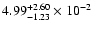 $\rm 4.99_{-1.23 }^{+2.60 } \times 10^{-2}$